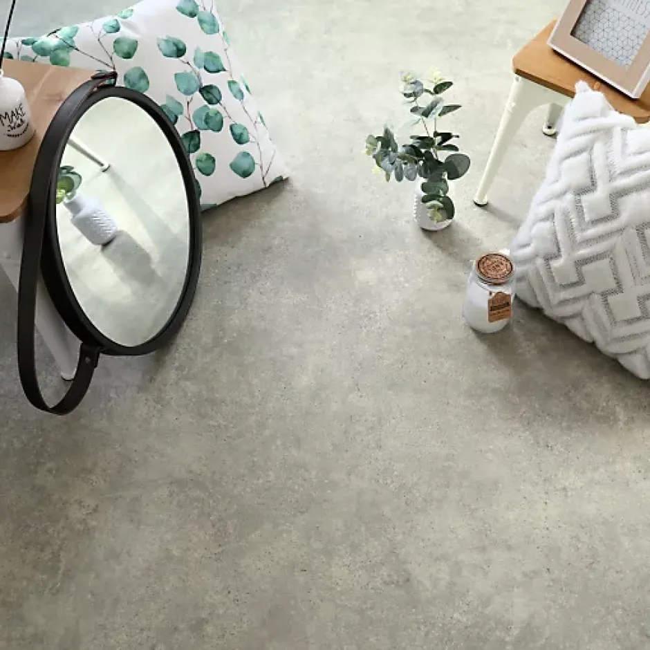 Sol PVC Best - Effet Béton Gris - Rouleau de 1m x 5m-Tarkett