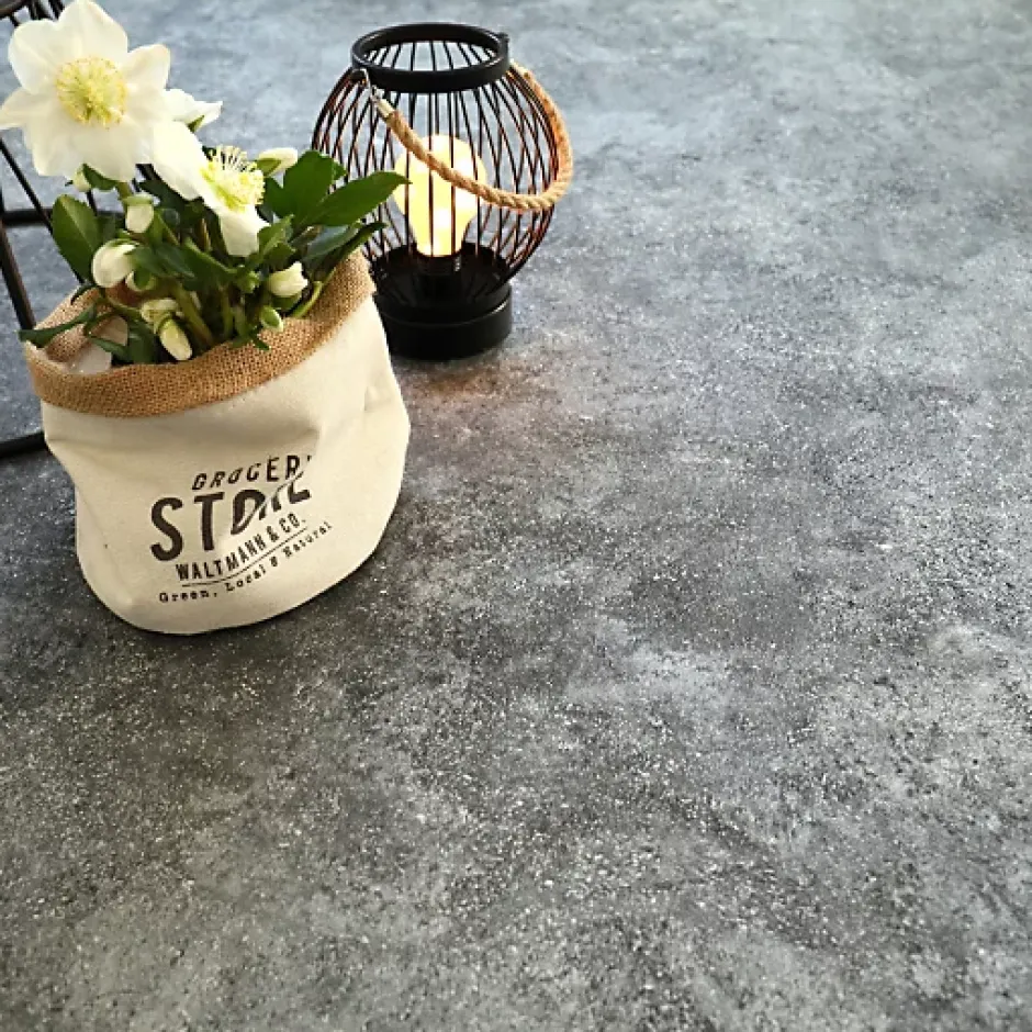 Sol PVC Best - Motif Granit Noir Argenté - Rouleau de 3m x 5m-Tarkett