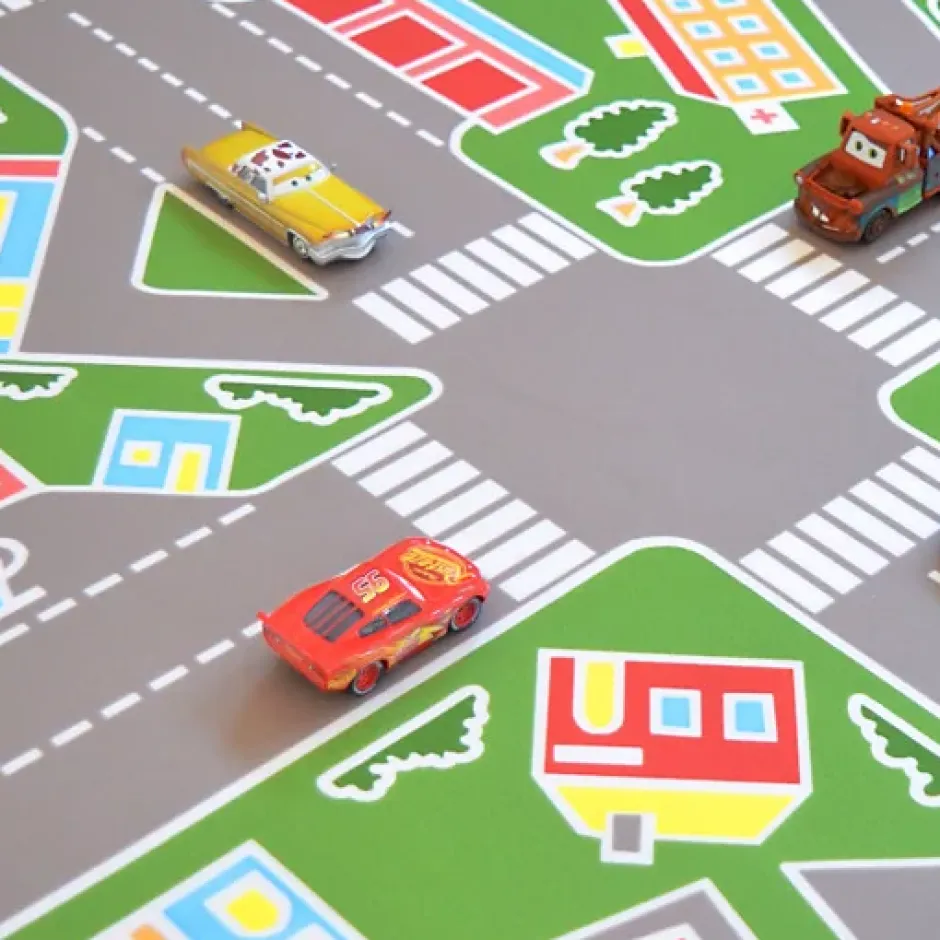 Tarkett Sol PVC pour enfants - Rues de la ville verte - Rouleau de 3m x 3m