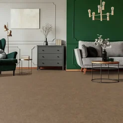 Décoweb Sol PVC Textile - Aspect béton ciré marron - Echantillon 15 x 20 cm