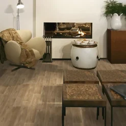 Sol PVC Textile Aspect parquet chêne naturel - Rouleau de 3m x 5m-Décoweb Discount