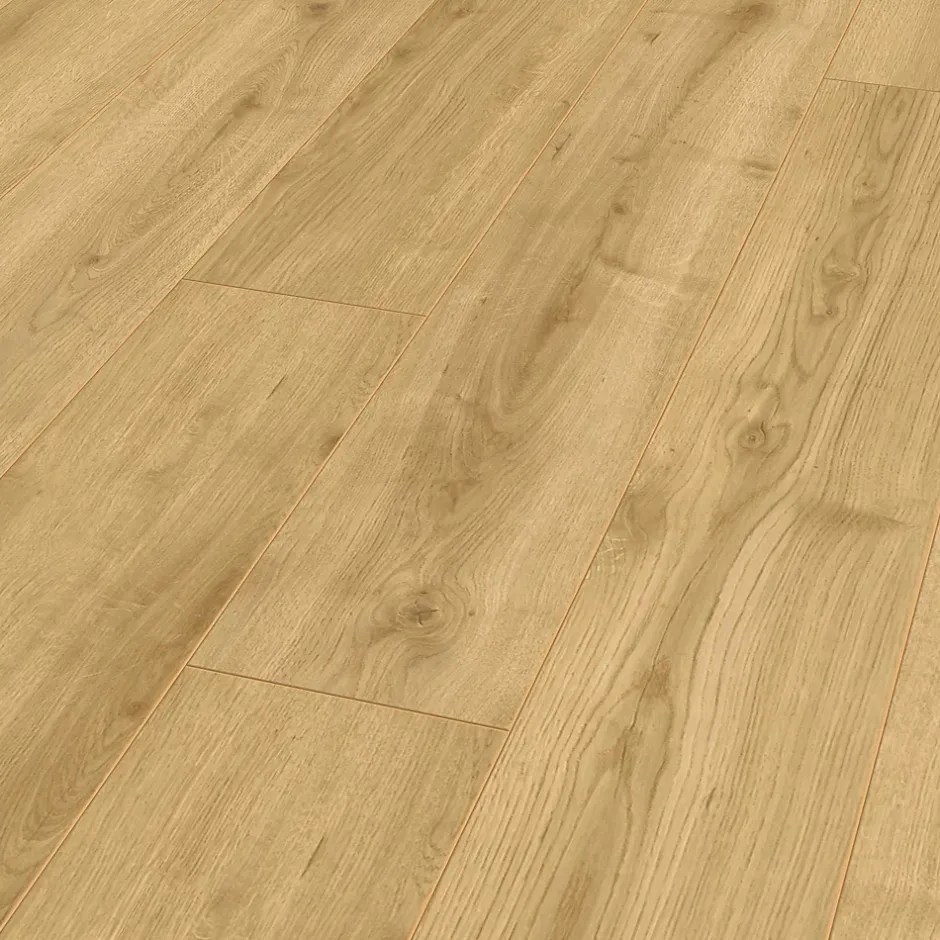 GoodHome Sol stratifié à clipser Amersham coloris naturel 8 mm l.138 x l.19,3 cm