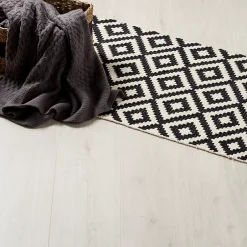 Sol stratifié à clipser Barkly Blanc 8 mm - L.129 x l.19.4 cm-GoodHome