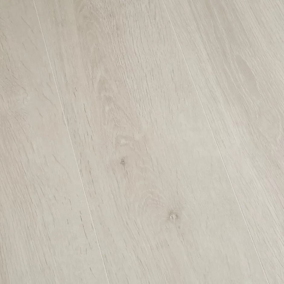 Sol stratifié à clipser Barkly Blanc 8 mm - L.129 x l.19.4 cm-GoodHome