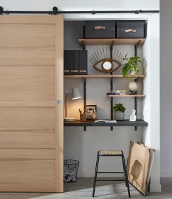 Sol stratifié à clipser Brisbane coloris naturel 8 mm - l.129 x l.19.4 cm-GoodHome