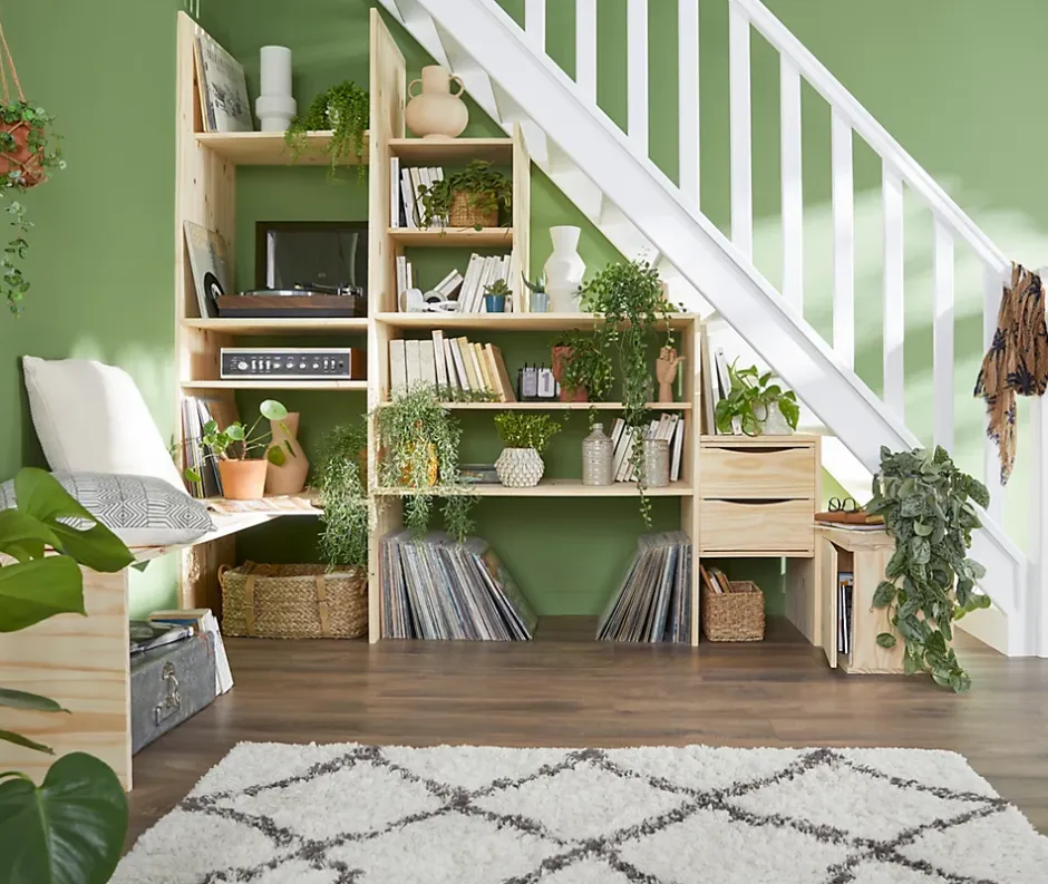 GoodHome Sol stratifié à clipser Lydney chêne brun 12 mm - L.138 x l.15.9 cm