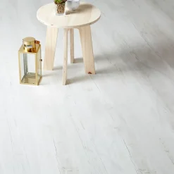 GoodHome Sol stratifié à clipser Macquarie blanc 7 mm L.138 x l.19.3 cm