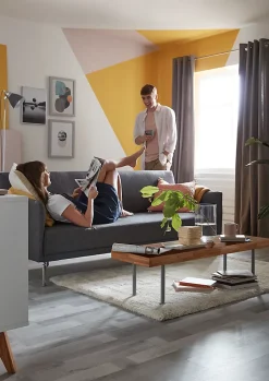 Sol stratifié à clipser Rockhampton Gris 7 mm - L.138 x l.19.3 cm-Colours Hot