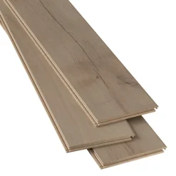 GoodHome Sol stratifié Bexhill , passage élevé AC4, effet chêne, L.138,3 cm x l.19,3 cm x ép.8 mm