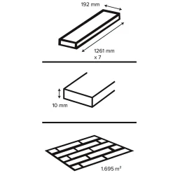 GoodHome Sol stratifié clipsable Cleobury chêne blond 10 mm compatible pièces humides