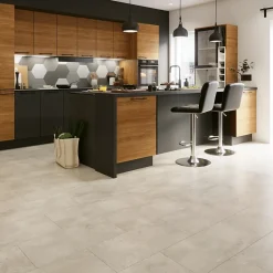 Sol stratifié clipsable Elstree aspect pierre naturelle 8 mm compatible pièces humides-GoodHome Discount