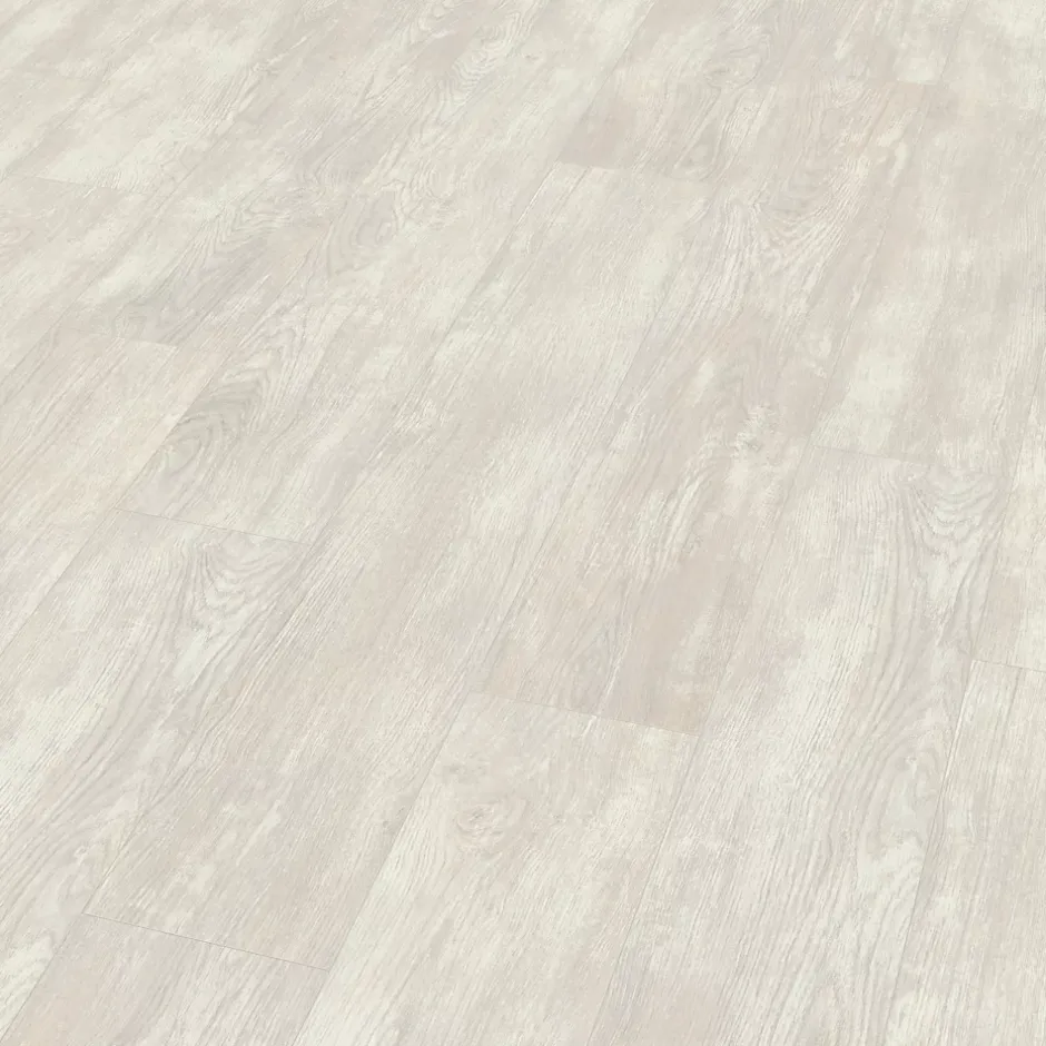 GoodHome Sol stratifié clipsable Helmsley chêne gris 12 mm