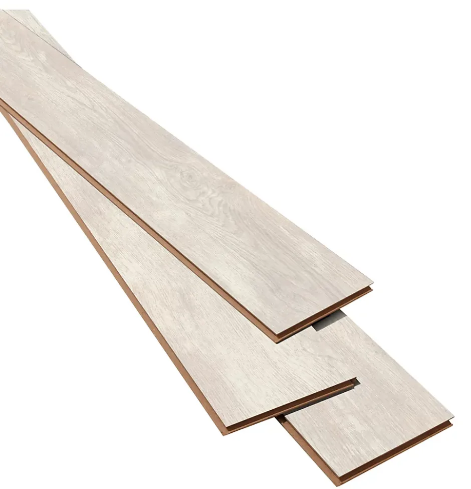 GoodHome Sol stratifié clipsable Helmsley chêne gris 12 mm