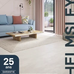 GoodHome Sol stratifié clipsable Helmsley chêne gris 12 mm