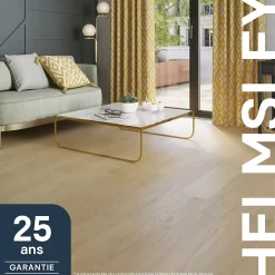 GoodHome Sol stratifié clipsable Helmsley chêne coloris naturel 12 mm