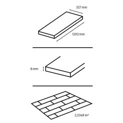Sol stratifié clipsable Konkrete aspect béton gris 8 mm compatible pièces humides-GoodHome Best