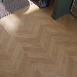 Sol stratifié clipsable Leyton chêne blond 10 mm-GoodHome Sale