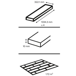 Sol stratifié clipsable Leyton chêne blond 10 mm-GoodHome Sale
