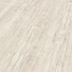 Sol stratifié clipsable Yate chêne blanc 8 mm compatible pièces humides-GoodHome