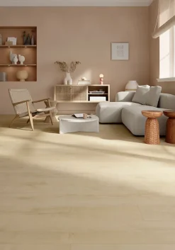 GoodHome Sol stratifié Collville , passage intense AC5, effet chêne, L.129 cm x l.19,3 cm x ép.8 mm, résistant à l'eau