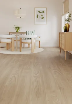 Sol stratifié Comford , passage élevé AC4, effet chêne, L.129,2 cm x l.19,3 cm x ép.8 mm, résistant à l'eau-GoodHome New