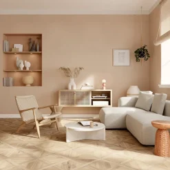 Sol stratifié Davenant , passage intense AC5, effet chêne, L.120 cm x l.40 cm x ép.10 mm, résistant à l'eau-GoodHome Outlet