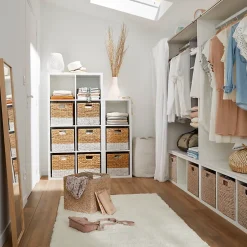 GoodHome Sol stratifié Devonport , passage élevé AC4, effet chêne miel, L.128,6 cm x l.19,4 cm x ép.8 mm