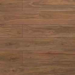 Sol stratifié Hicory carya , passage extrême AC6, effet bois Hickory brun, L.128,6 cm x l.21,4 cm x ép.10 mm, résistant à l'eau-Homflor Clearance