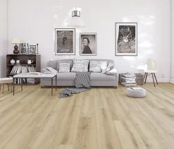 GoodHome Sol stratifié Ledbury aspect chêne 10mm - 128 cm x l.28 cm