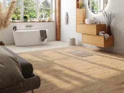 Sol stratifié Lydney , passage intense AC5, effet chêne, L.138,3 cm x l.19,3 cm x ép.8 mm-GoodHome Clearance