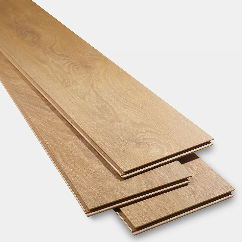 GoodHome Sol stratifié Mossley 2 bois coloris naturel l.128,5 x l.19,2 x ep.10 mm