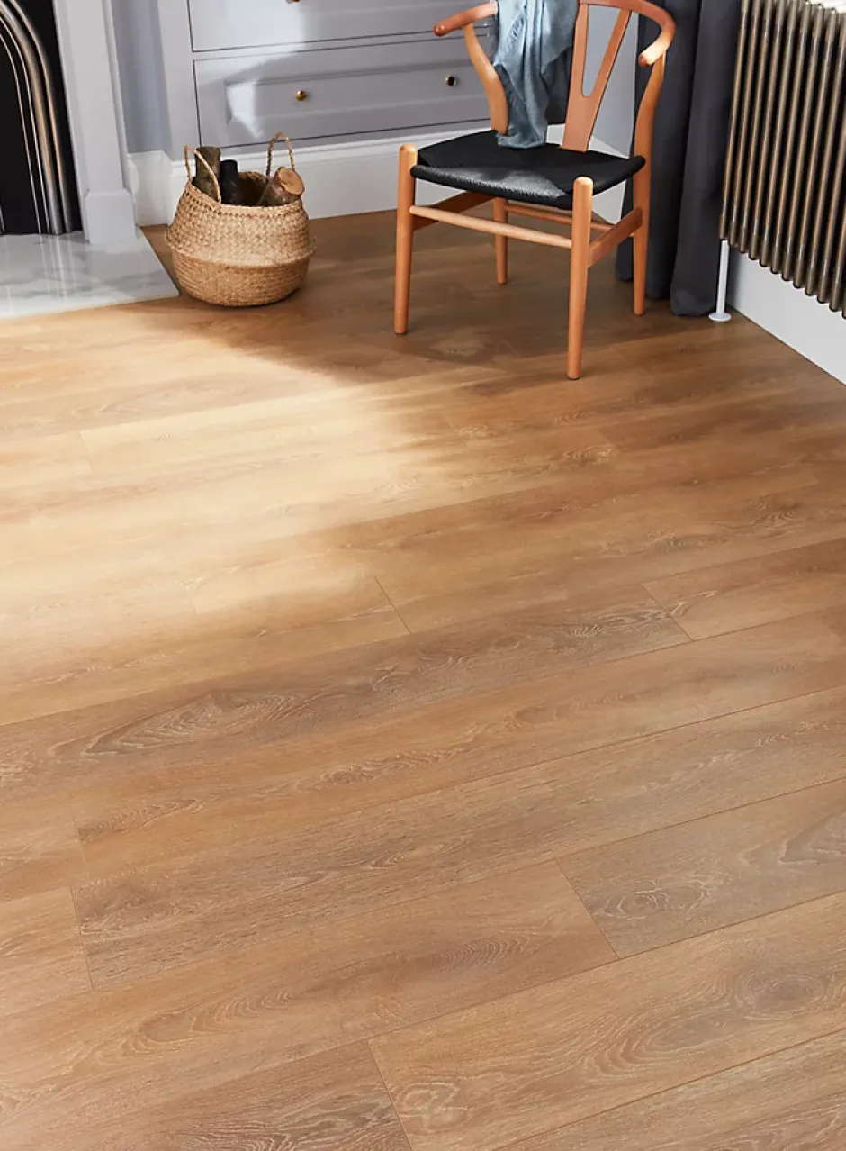 GoodHome Sol stratifié Mossley 2 bois coloris naturel l.128,5 x l.19,2 x ep.10 mm