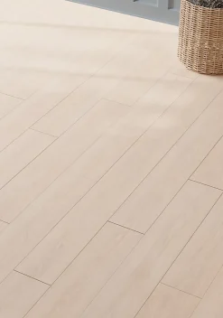 GoodHome Sol stratifié passage intense AC5, effet bois brut, L.129,2 cm x l.19,3 cm x ép.8 mm Bryce