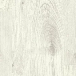 GoodHome Sol stratifié Rowley , passage élevé AC4, effet chêne blanchi, L.129,2 cm x l.19,3 cm x ép.8 mm, résistant à l'eau