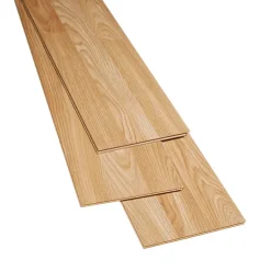 Sol stratifié 3-Strip, passage modéré AC3, effet chêne miel, L.129 cm x l.19,4 x cm ép.6 mm- Outlet
