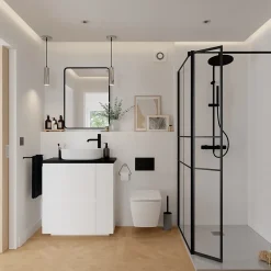 GoodHome Sol stratifié Turnbull , passage intense AC5, effet chêne blond, L.120 cm x l.60 cm x ép.10 mm, résistant à l'eau