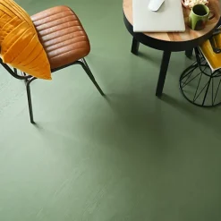 Décoweb Sol vinyle - Aspect parquet bois vintage vert - Rouleau de 2m x 3m