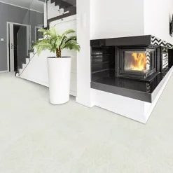 Décoweb Sol vinyle - Effet lino pailleté gris clair - Echantillon 15 x 20 cm