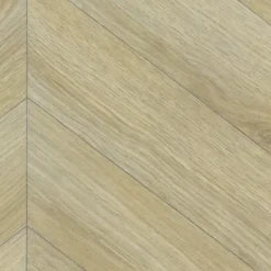 Décoweb Sol vinyle - imitation chêne clair à chevrons - Rouleau de 4m x 5m