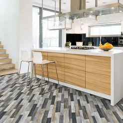 Sol Vinyle - Imitation parquet irisé foncé - Rouleau de 3m x 2m-Décoweb Discount