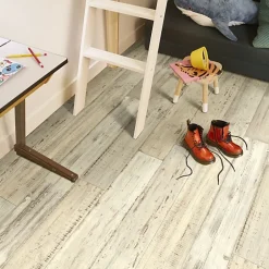 Sol Vinyle - Imitation parquet bois peint vieilli - Rouleau de 4m x 6m-Décoweb Best