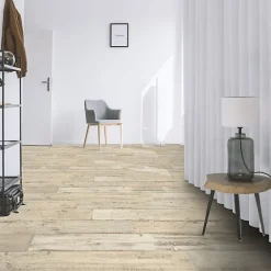 Sol Vinyle - Imitation parquet bois peint vieilli - Rouleau de 2m x 2m-Décoweb Clearance