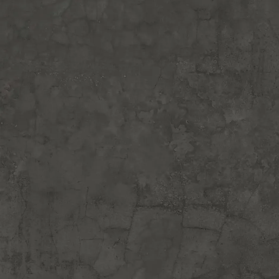 Décoweb Sol vinyle Aspect béton vieilli noir minéral - Rouleau de 2m x 3m