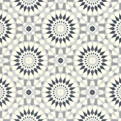 Décoweb Sol Vinyle Carreaux de ciment mosaïque bleu - Echantillon 15 x 20 cm