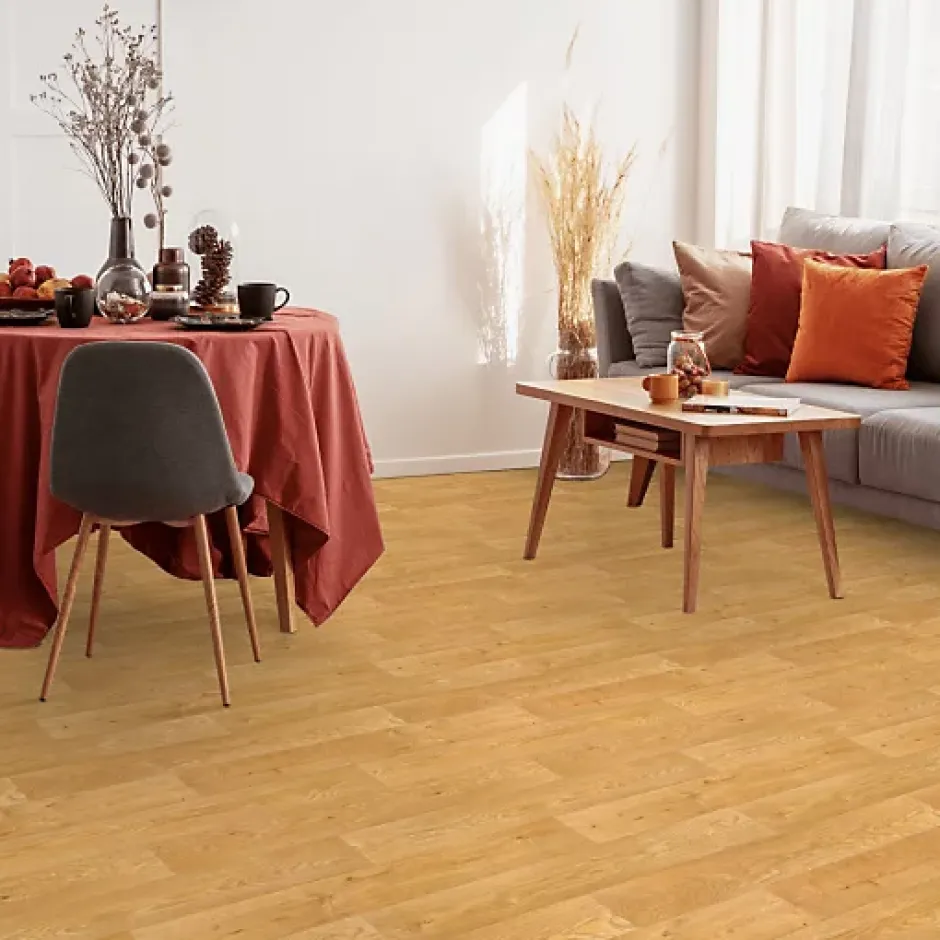 Sol Vinyle Effet parquet chêne traditionnel - Rouleau de 2m x 2m-Décoweb Best