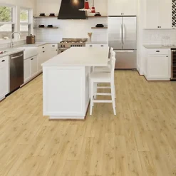 Sol vinyle effet parquet brillant bois naturel - Rouleau de 3m x 5m-Décoweb Sale