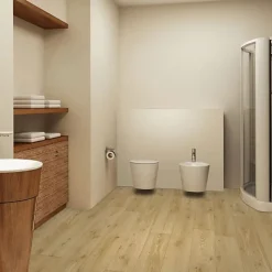 Décoweb Sol vinyle effet parquet brillant bois naturel - Echantillon 15 x 20 cm