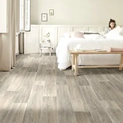 Sol vinyle effet parquet chêne scandinave blond - Rouleau de 4m x 3m-Décoweb Clearance