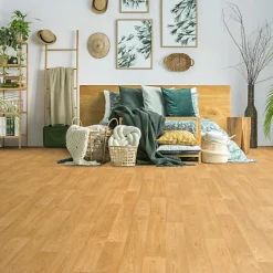 Sol Vinyle Effet parquet chêne traditionnel - Rouleau de 3m x 4m-Décoweb Outlet