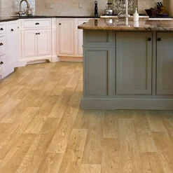 Sol Vinyle Effet parquet chêne traditionnel - Rouleau de 3m x 4m-Décoweb Outlet